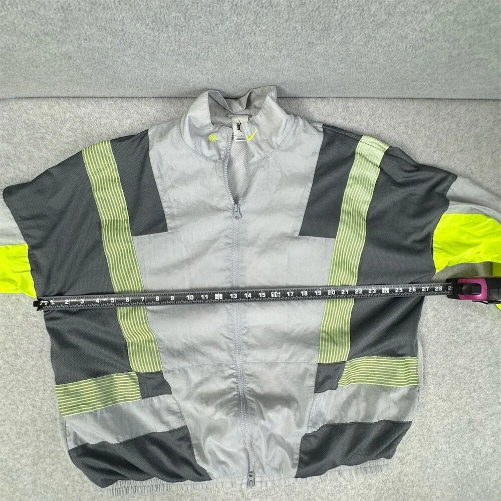 Nike x CLOT Track Jacket Mens M Gray Reflective Full Zip Windbreaker - Picture 12 of 16